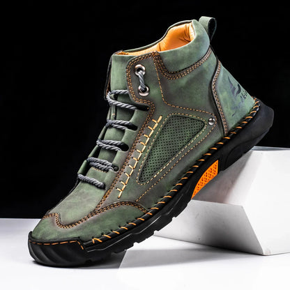 Zapatillas high-top cuero elegantes ideales para paseo y trabajo