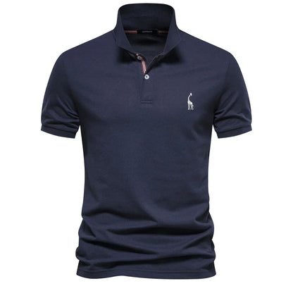 Polo de manga corta para hombre con cuello clásico