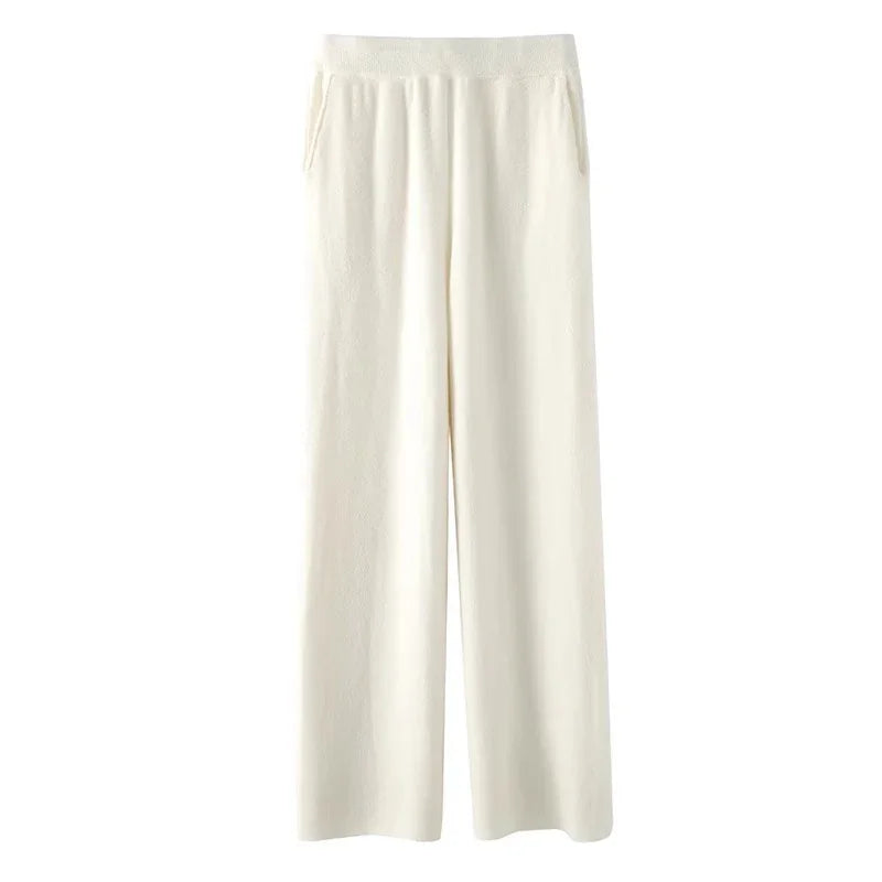 Pantalones elegantes de lana para mujer: cálidos y cómodos para el invierno