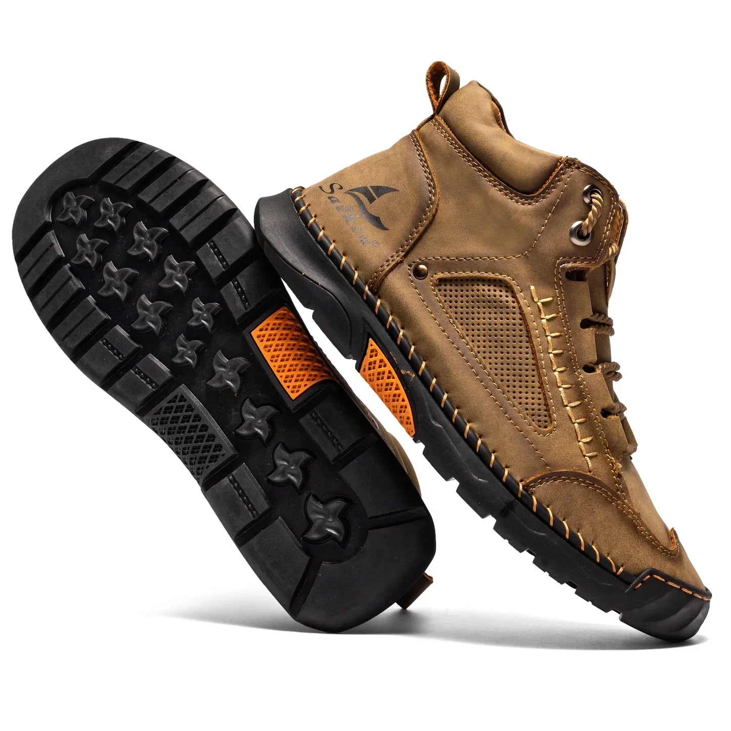 Zapatillas high-top cuero elegantes ideales para paseo y trabajo