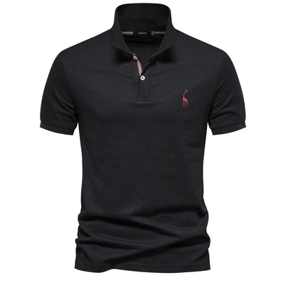 Polo de manga corta para hombre con cuello clásico