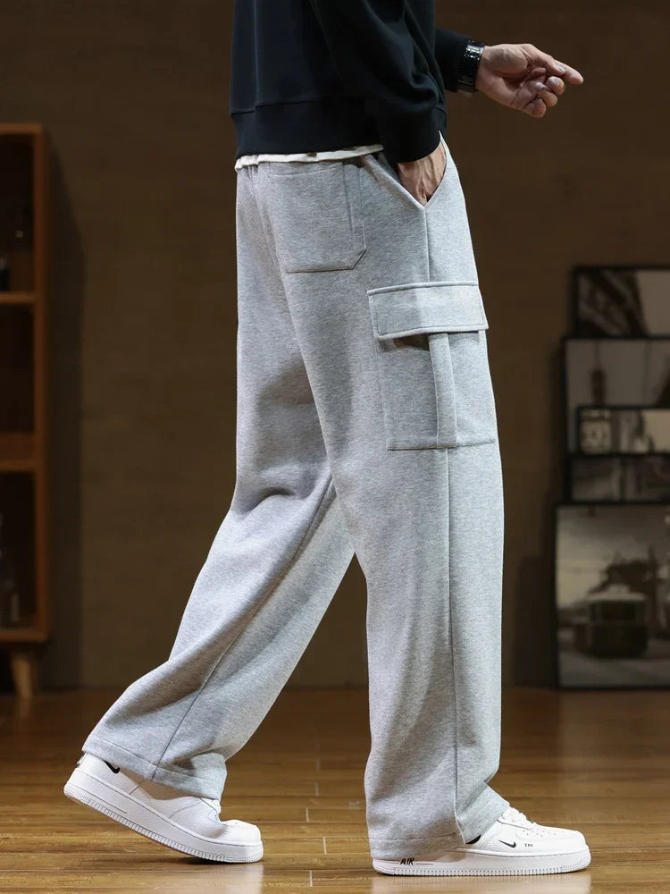 Pantalones para hombre, estilo informal con tejido suave y ajuste cómodo, versátiles para el uso diario