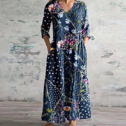 Natali | Elegante Vestido De Verano Con Estampado Floral