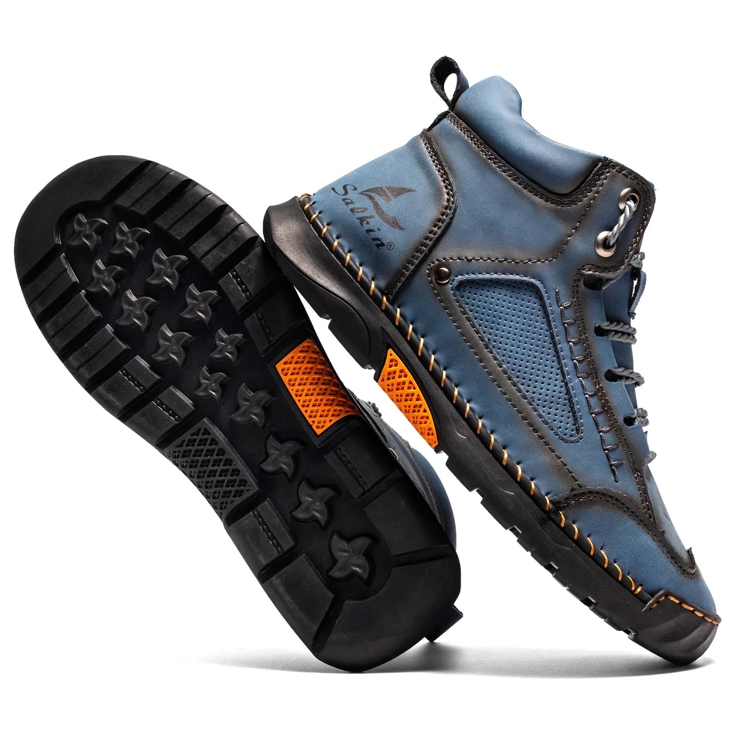 Zapatillas high-top cuero elegantes ideales para paseo y trabajo