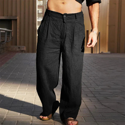 Ralph | Pantalones de lino con perneras anchas