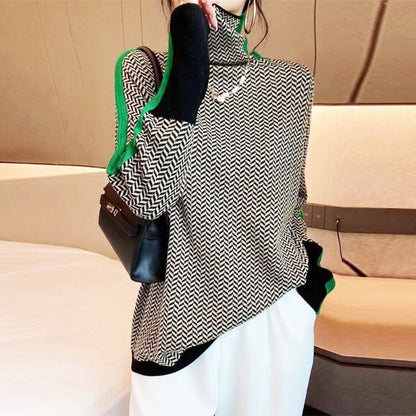 Jersey Mujer – Tejido Lujoso Herringbone, Confortable y Versátil