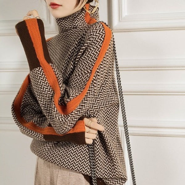 Jersey Mujer – Tejido Lujoso Herringbone, Confortable y Versátil