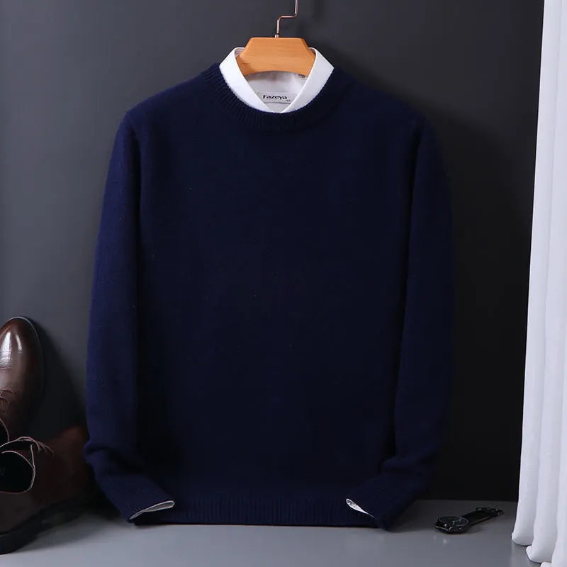 Jersey masculino cachemira ligero cómodo y versátil para diario