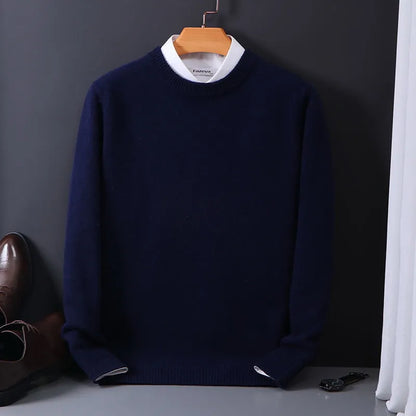 Jersey masculino cachemira ligero cómodo y versátil para diario