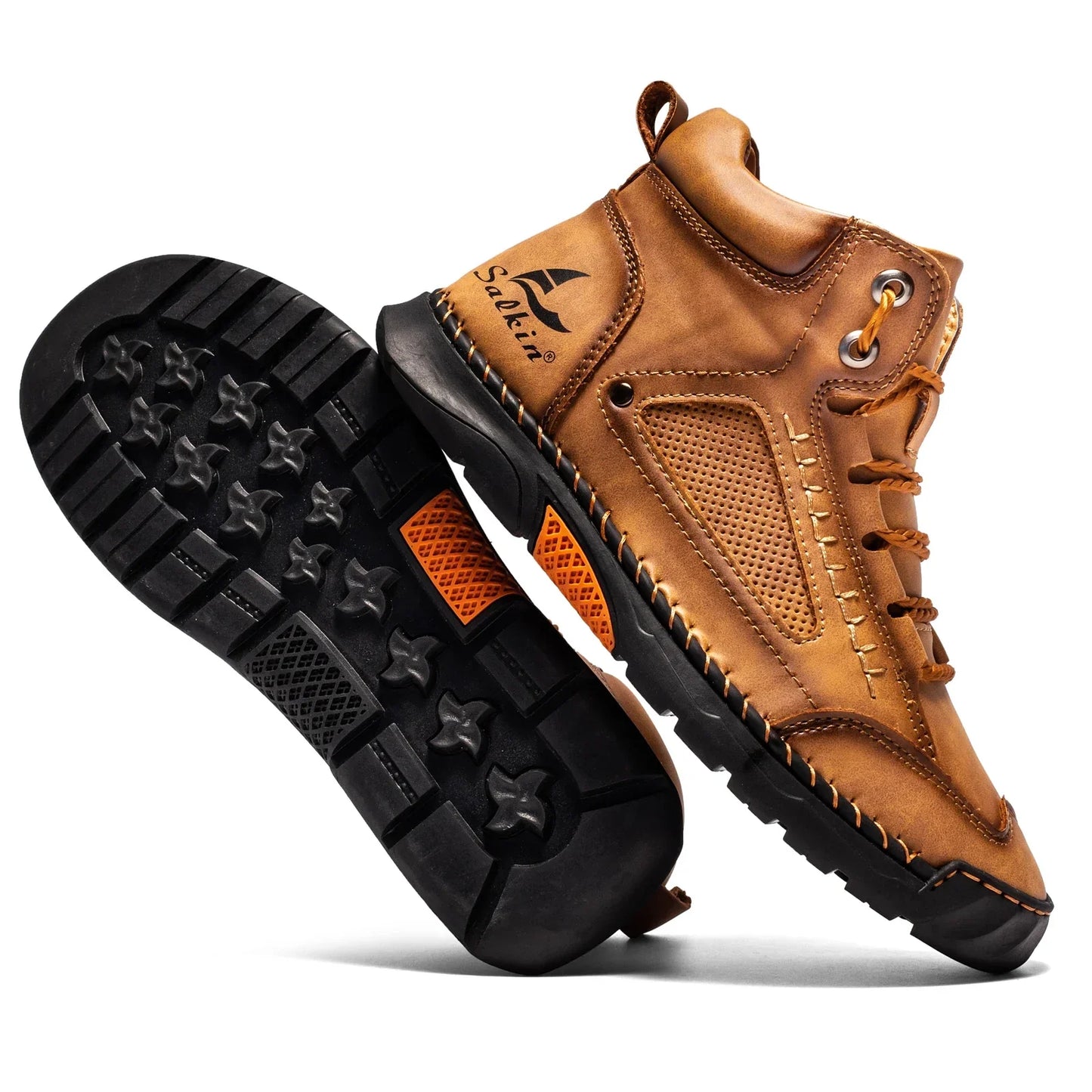 Zapatillas high-top cuero elegantes ideales para paseo y trabajo