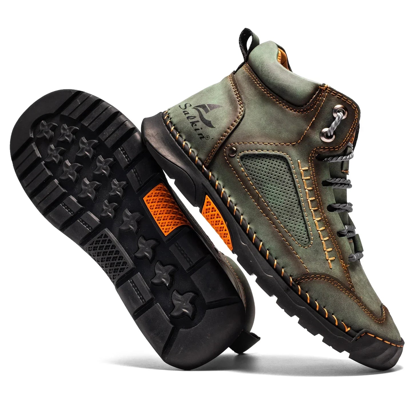Zapatillas high-top cuero elegantes ideales para paseo y trabajo