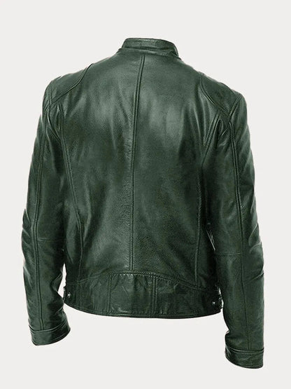 Chaqueta de Piel Hombre – Estilo Moderno y Versátil para Invierno