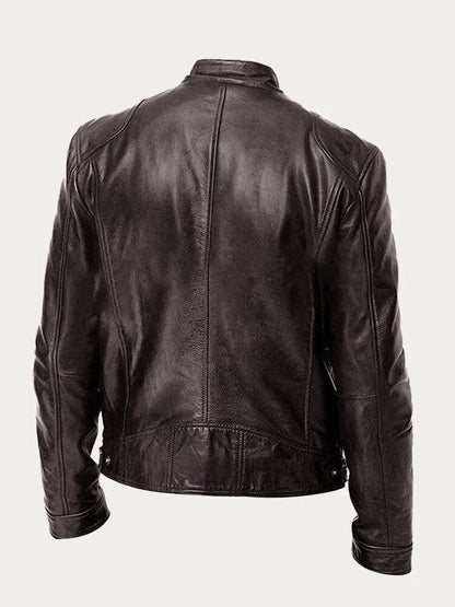 Chaqueta de Piel Hombre – Estilo Moderno y Versátil para Invierno