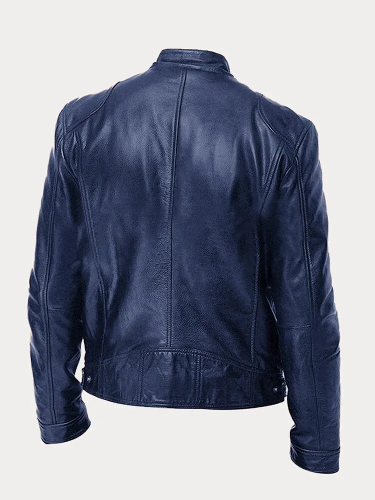 Chaqueta de Piel Hombre – Estilo Moderno y Versátil para Invierno