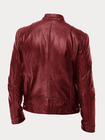 Chaqueta de Piel Hombre – Estilo Moderno y Versátil para Invierno