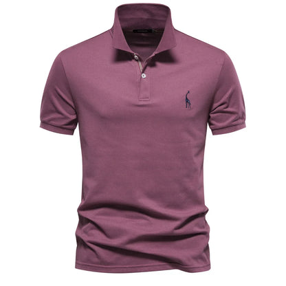 Polo de manga corta para hombre con cuello clásico
