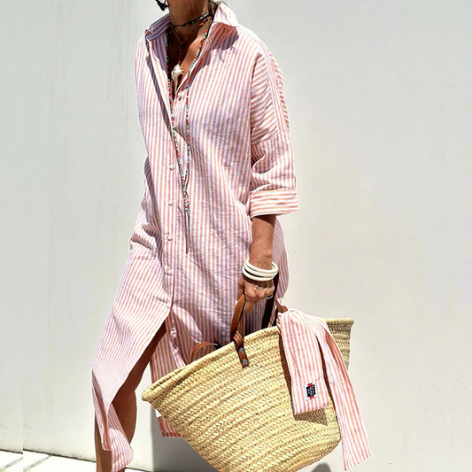 Savanna | Vestido camisero de rayas