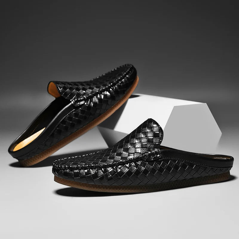 Rosalin | Zapatos bajos casuales de piel tejida