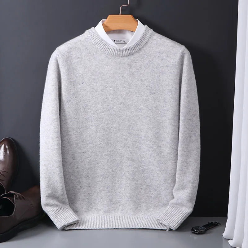 Jersey masculino cachemira ligero cómodo y versátil para diario