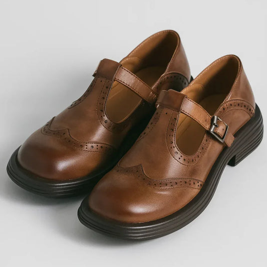 Zapatos de Cuero Mary Jane – Confort y Estilo