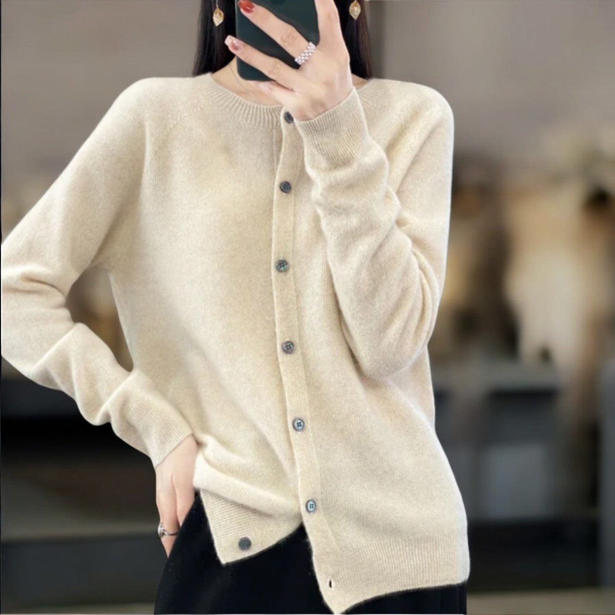 Cárdigan de Mujer en Lana Merino | Cálido y Cómodo