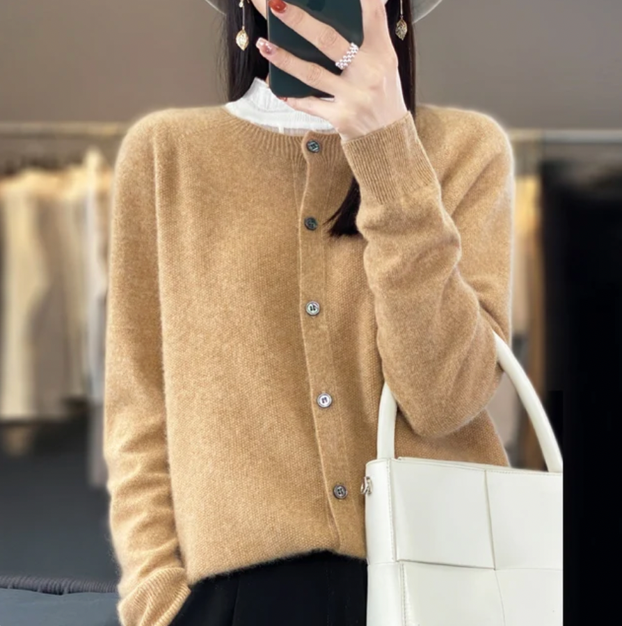 Cárdigan de Mujer en Lana Merino | Cálido y Cómodo