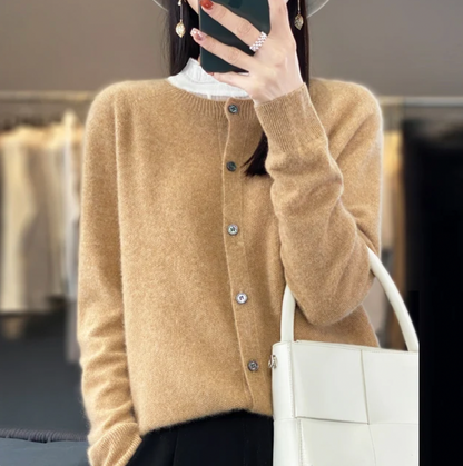 Cárdigan de Mujer en Lana Merino | Cálido y Cómodo