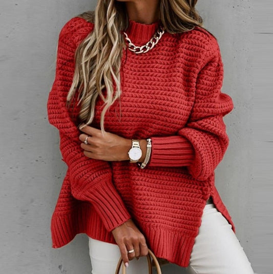 Jersey de lujo oversize, chic y versátil para otoño
