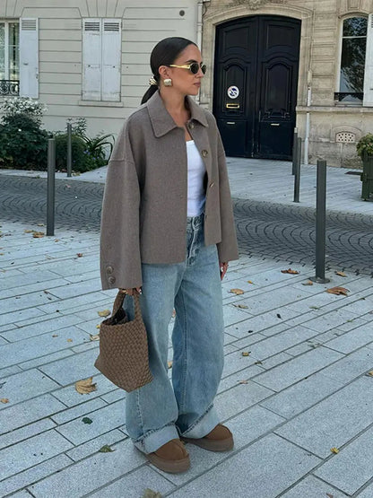 Elegante chaqueta de invierno para mujer: cómoda y apta para el día a día