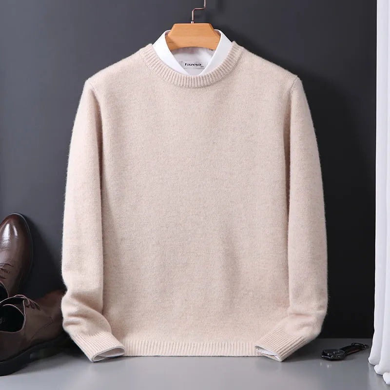 Jersey masculino cachemira ligero cómodo y versátil para diario