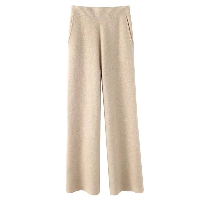Pantalones elegantes de lana para mujer: cálidos y cómodos para el invierno