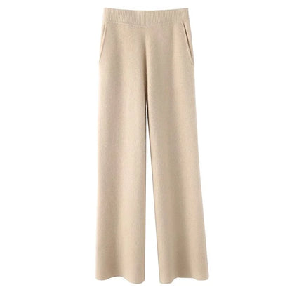 Pantalones elegantes de lana para mujer: cálidos y cómodos para el invierno