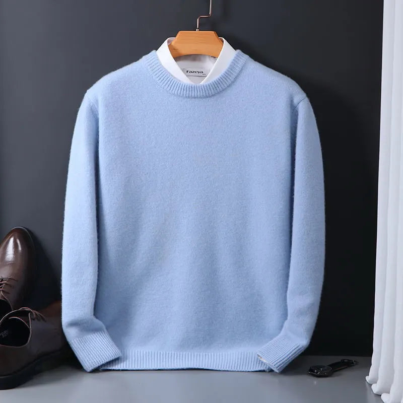 Jersey masculino cachemira ligero cómodo y versátil para diario