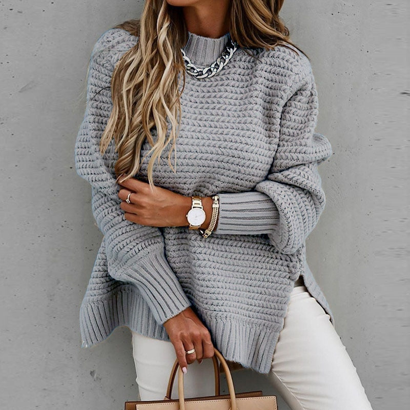 Jersey de lujo oversize, chic y versátil para otoño