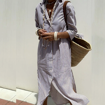 Savanna | Vestido camisero de rayas