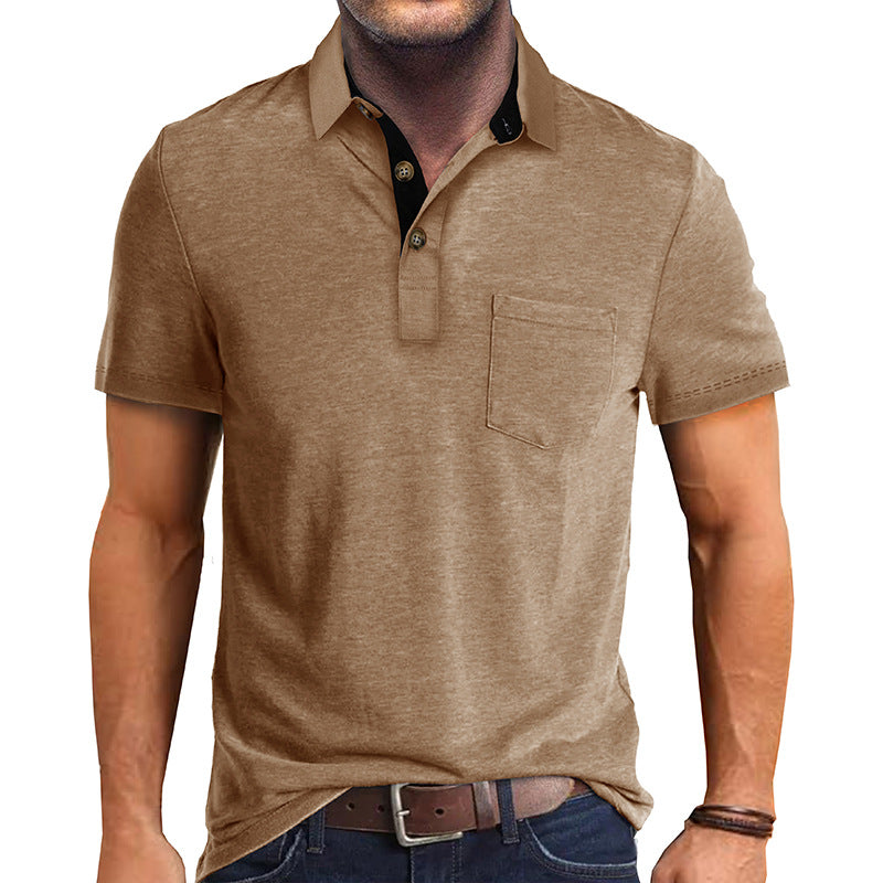 Camisa tipo polo masculina, ligera y versátil para verano