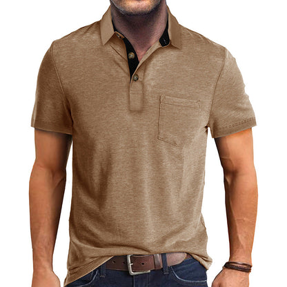 Camisa tipo polo masculina, ligera y versátil para verano