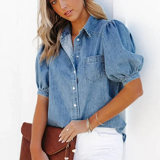 Antonetta | Blusa vaquera Confort clásico