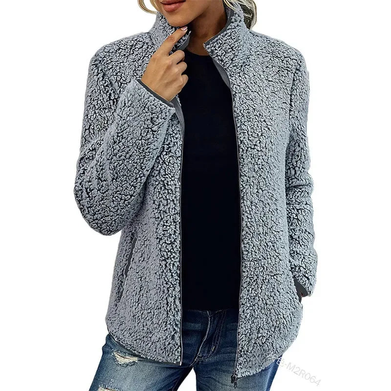 Chaqueta Fleece Mujer – Elegante y Casual para Todos los Días