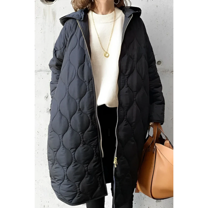 Chaqueta acolchada mujer con cremallera ligera cálida y moderna invierno