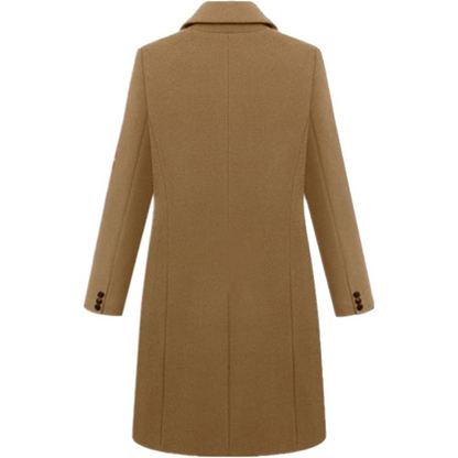 Abrigo elegante para mujer: largo, estiloso y atemporal.