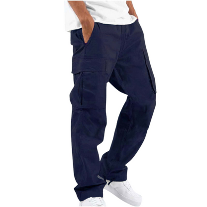 Pantalones cómodos para hombre con pierna ancha: estilo cargo urbano
