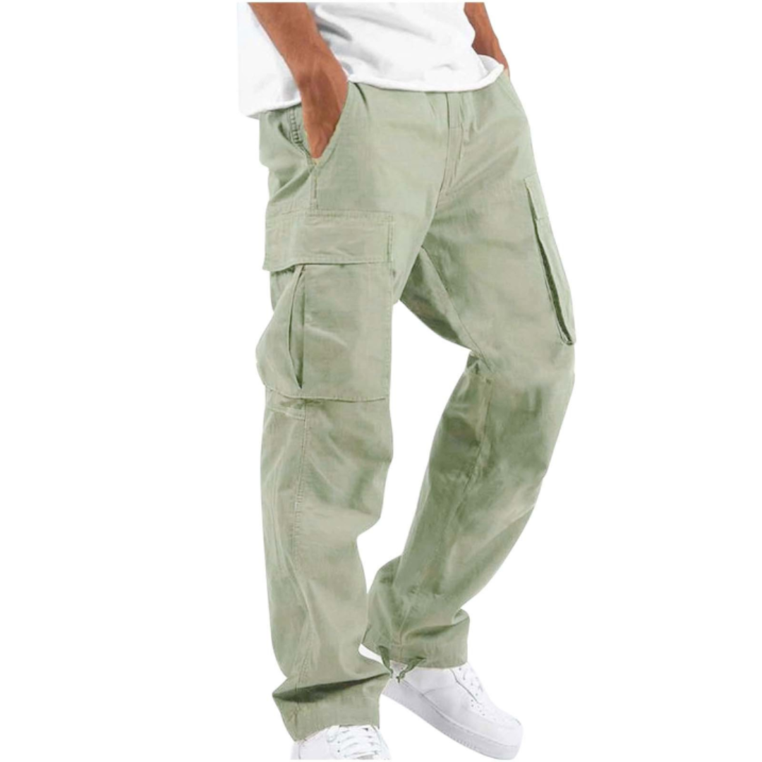 Pantalones cómodos para hombre con pierna ancha: estilo cargo urbano