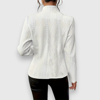 Blazer artesanal mujer elegante ligero y sofisticado paseo