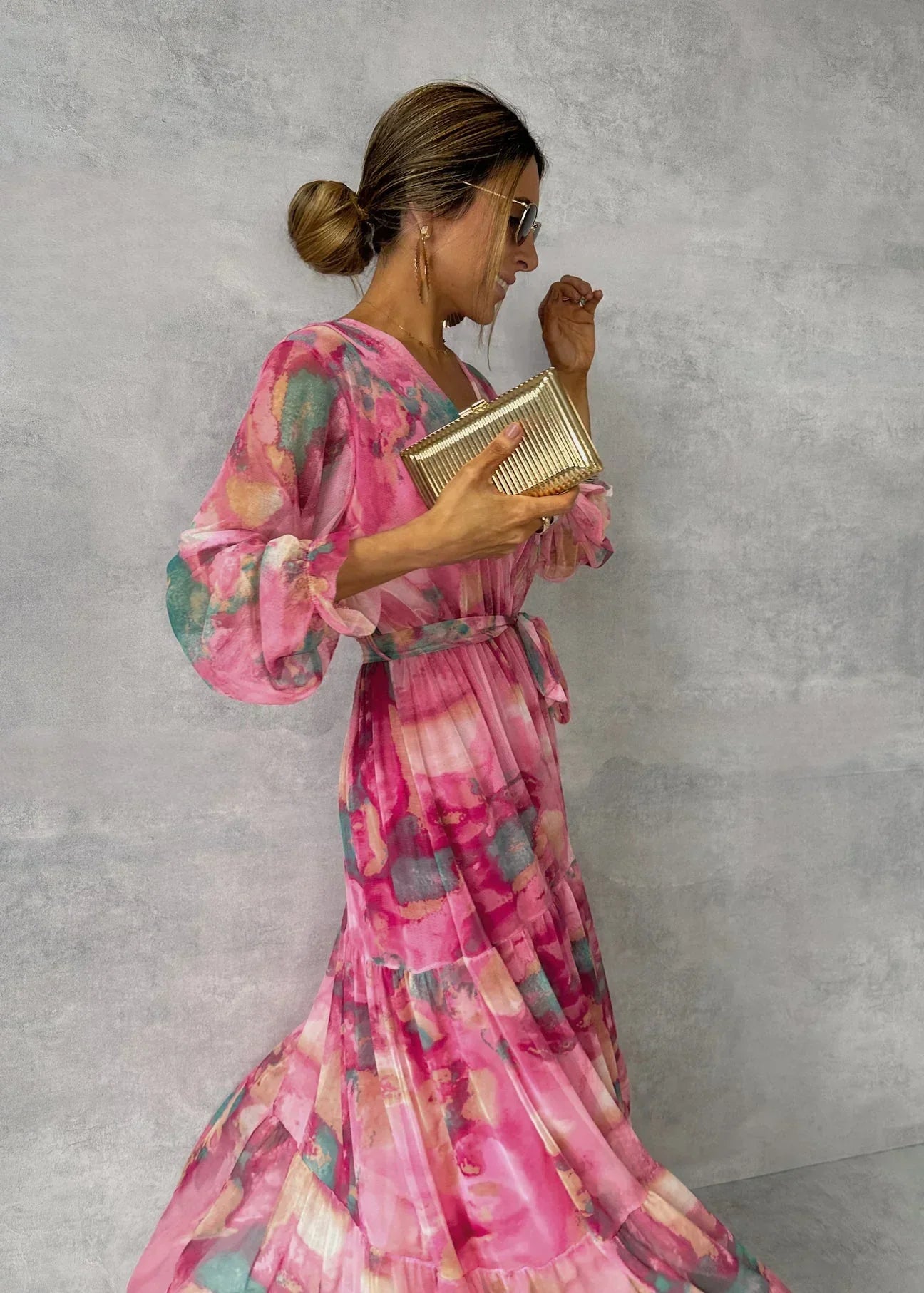 Vestido veraniego floral, moderno y versátil para diario o fiesta