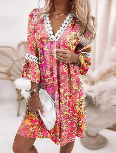 Vestido bohemio casual, moderno y perfecto