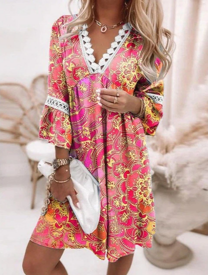 Vestido bohemio casual, moderno y perfecto