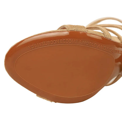 Anarosa | Sandalias de tacón gladiadoras para mujer
