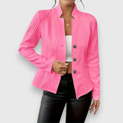Blazer artesanal mujer elegante ligero y sofisticado paseo