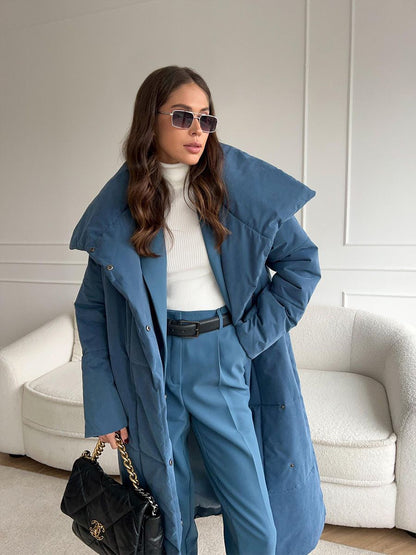 Chaqueta acolchada larga para mujer: abrigada, cómoda y elegante
